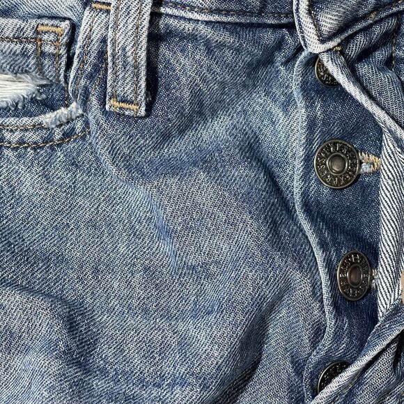 Express Jeans Women's 00 26x24 Dad Jean High Rise Distressed - Picture 12 of 12